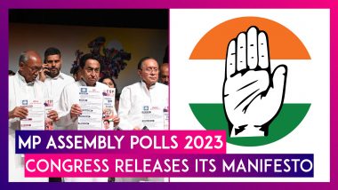 Madhya Pradesh Assembly Polls 2023: Congress Releases Manifesto, Promises Rs 25 Lakh Health Insurance Cover, Farm Loan Waiver And 27% OBC Reservation