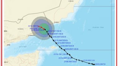 Cyclone Tej Update: Storm Crosses Yemen Coast, to Weaken Into Cyclonic Storm During Next 6 Hours, Says IMD
