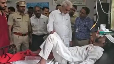 Samruddhi Expressway Accident: Dadaji Bhuse Meets Injured People After 12 Killed, 23 Others Injured in Road Accident on Mumbai-Nagpur Expressway (Watch Video)