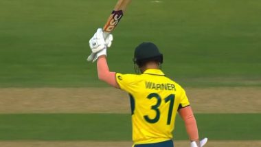 AUS vs PAK ICC Cricket World Cup 2023: David Warner Equals Virat Kohli’s Record Four Consecutive Tons, Achieves Feat in 163 Run Knock Against Pakistan