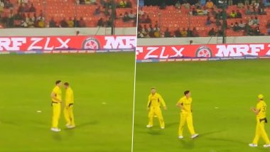 David Warner Dances to 'Srivalli' Song During PAK vs AUS ICC Cricket World Cup 2023 Warm-Up Match at Hyderabad, Video Goes Viral!