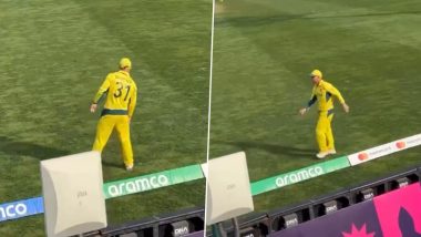 David Warner Performs Iconic Dance Step From Allu Arjun’s ‘Pushpa’ During AUS vs NZ ICC Cricket World Cup 2023 Match, Video Goes Viral!