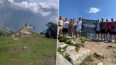 David Willey Goes Trekking in Triund! England Cricketer Spotted Enjoying Natural Beauty of Himachal Pradesh Amidst ICC Cricket World Cup 2023 (Watch Video)