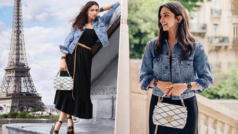 Deepika Padukone Nails the Style Game in Black Midi Dress and Denim Jacket in Latest Campaign Photoshoot For Louis Vuitton (See Pics and Video)