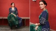 Dia Mirza's Blue and Green Printed Maxi Dress is the Perfect Choice For Your Next Day Outing! (See Pics)