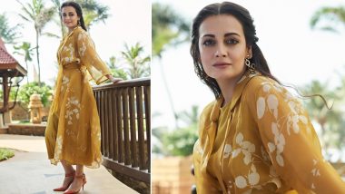 Dia Mirza's Mustard Yellow Floral Outfit is the Perfect Choice For Your Next Brunch Outing! (See Pics)