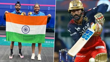 Dinesh Karthik Congratulates Wife Dipika Pallikal and Harinderpal Singh Sandhu for Winning Gold Medal in Mixed Doubles Squash Event at Asian Games 2023