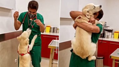 Veterinary Doctor Dances With Dog to Distract Him Before Giving Vaccine, Cute Video Goes Viral