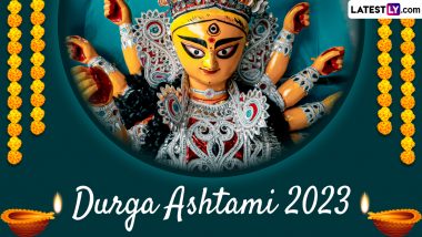 Durga Ashtami 2023 Images & HD Wallpapers for Free Download Online: Wish Happy Maha Ashtami With WhatsApp Messages, Greetings and SMS for Family & Friends