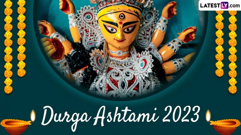 Durga Ashtami 2023 Images & HD Wallpapers for Free Download Online: Wish Happy Maha Ashtami With WhatsApp Messages, Greetings and SMS for Family & Friends