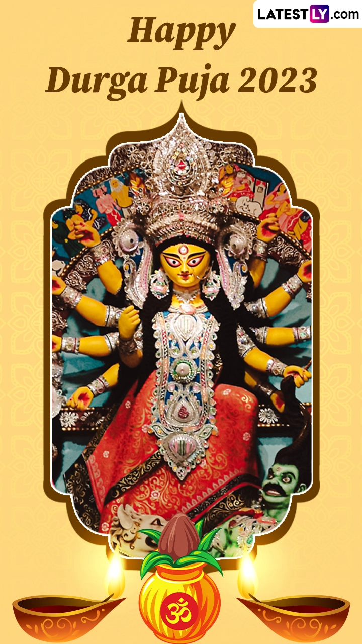Durga Puja 2023 Messages and Images To Share With Family and Friends