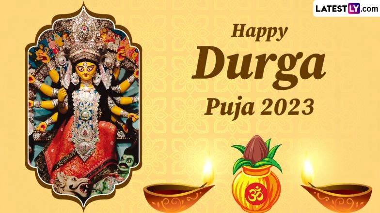 Happy Durga Puja 2023 Wishes for Maha Navami: WhatsApp Greetings, Messages, HD Images, Wallpapers and Facebook Quotes To Share With Family and Friends
