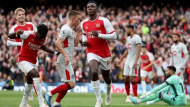 Arsenal 5–0 Sheffield United: Eddie Nketiah Scores Hat Trick As Gunners Clinch Dominant Victory To Move to Second Spot on Premier League 2023-24 Points Table