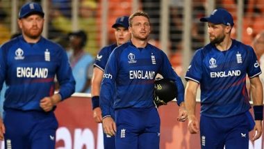 West Indies vs England: On-field Umpire Denies Jos Buttler Wide Call Review, Romario Shepherd Survives Despite Gloving the Ball