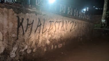 Himachal Pradesh: Khalistani Graffiti Surfaces in Dharamshala; Video Threatens To Target ICC Cricket World Cup,’avenge’ Hardeep Singh Nijjar’s Killing in Canada