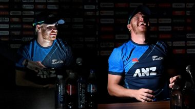 New Zealand’s Glenn Phillips Attends Press Conference With Mobile Phone's Flashlight After Power Cut Ahead of NZ vs NED ICC Cricket World Cup 2023 Match, Pics Go Viral!