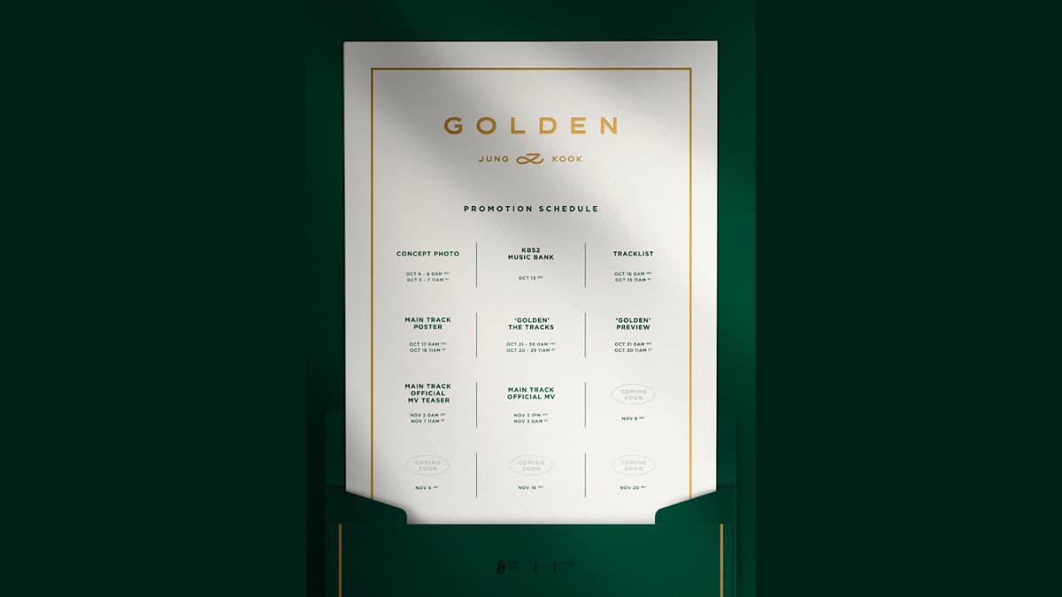 BTS member Jungkook drops the promotional schedule for solo album 'Golden'  - India Today