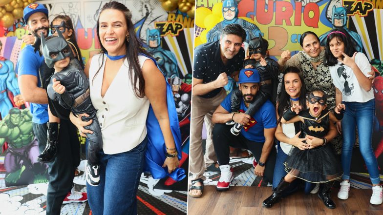 Neha Dhupia and Angad Bedi Host Superhero-Themed Birthday Bash for Son Guriq's 2nd Birthday - Check Out Pics!