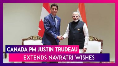 Canadian Prime Minister Justin Trudeau Extends Navratri Greetings Amid Standoff With India, Says ‘I’m Sending My Warmest Wishes’