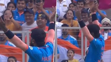 Hardik Pandya Asks Crowd at Narendra Modi Stadium in Ahmedabad To Cheer On During IND vs PAK ICC Cricket World Cup 2023 Match, Video Viral