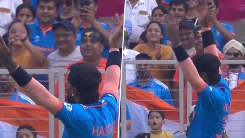 Hardik Pandya Asks Crowd at Narendra Modi Stadium in Ahmedabad To Cheer On During IND vs PAK ICC Cricket World Cup 2023 Match, Video Viral