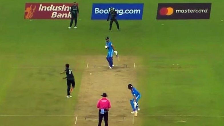 Angry Haris Rauf Throws Ball At Shreyas Iyer During IND vs PAK ICC Cricket World Cup 2023 Match, Video Goes Viral!