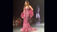 Lakme Fashion Week 2023: Former Miss Universe Harnaaz Sandhu Models a Sequined Purple Gown for Pallavi Mohan&rsquo;s Not So Serious (View Pic)