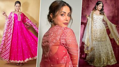 Hina Khan Birthday Special: A Peek Into Her Ethnic Wardrobe Which Is Fab Festive Inspo! (View Pics)