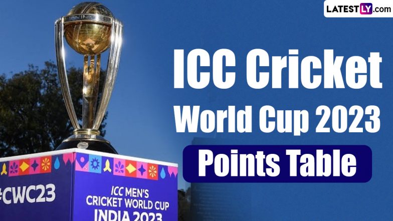 ICC Cricket World Cup 2023-puntentabel bijgewerkt: Nieuw-Zeeland blijft leiden, Pakistan neemt de tweede plaats