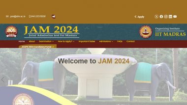 IIT JAM Exam 2024: Registration Date for Joint Admission Test Examination Extended Till October 25, Apply Online at jam.iitm.ac.in