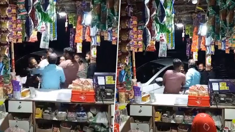 Uttar Pradesh Shocker: BJP Leader Slaps Elderly Shopkeeper For Not Giving Free Cigarette in Kanpur, Video Surfaces