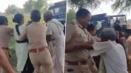 Uttar Pradesh Shocker: Retired Government Official Mowed Down by Truck Over Land Dispute in Firozabad, Horrific Video Surfaces