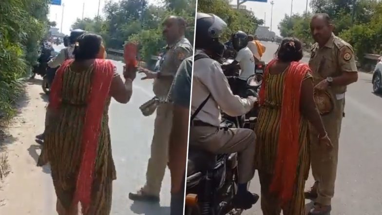 Ghaziabad: Woman Beats Traffic Cop With Slippers, Booked After Video Goes Viral