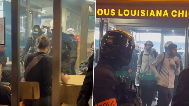 Israel-Hamas War: Riot Police Deployed As Tensions Erupt in Paris After Pro-Palestine Protests, Video Surfaces