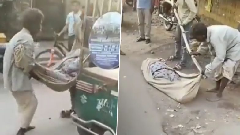 UP Shocker: No Money for Ambulance, Family Carries Woman's Dead Body on Stretcher Made of Stick and Cloth in Prayagraj, Akhilesh Yadav Reacts as Heart-Wrenching Photo and Video Go Viral