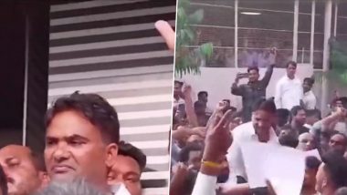 Rajasthan Assembly Elections 2023: Denied Poll Ticket, BJP Leader Chandrabhan Singh’s Supporters Hold Protest in Chittorgarh (Watch Video)