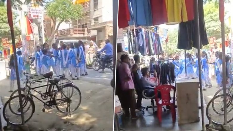 Uttar Pradesh: Girl Students Pull Hair, Engage in Ugly Fight in Ballia; Video Goes Viral