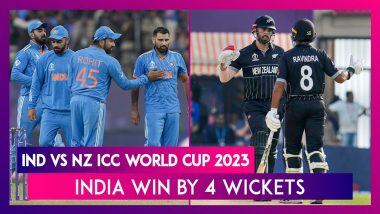 IND vs NZ ICC World Cup 2023 Stat Highlights: India Continued Winning Run In ICC Cricket World Cup 2023 With A Four-Wicket Victory Over New Zealand