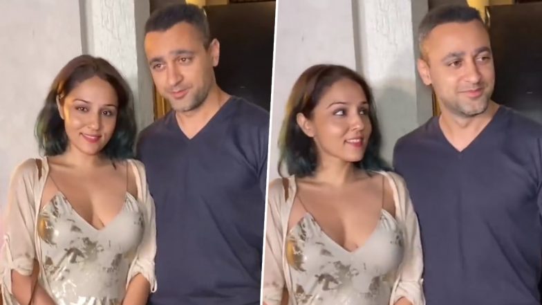 Imran Khan and Lekha Washington Make Joint Appearance; Rumoured Couple Happily Pose for Paparazzi (Watch Video)