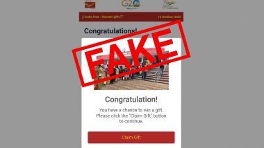 India Post Offering 'Gift' on Navratri? Fake WhatsApp Message With 'Unsafe' Link Goes Viral, Here's a Fact Check