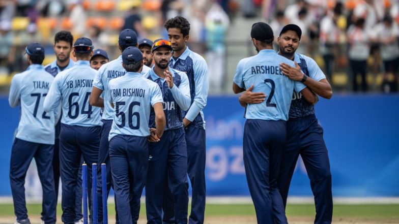 Indian Men’s Cricket Team Wins Gold Medal in Asian Games 2023 After Final Match Against Afghanistan Called Off Due to Rain in Hangzhou