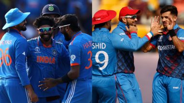 IND Win by 8 Wickets | India vs Afghanistan Highlights of ICC Cricket World Cup 2023: Rohit Sharma Shines As IND Beat Afghanistan