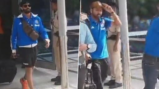 Indian Cricket Team Arrives in New Delhi Ahead of ICC Cricket World Cup 2023 Clash Against Afghanistan (Watch Video)