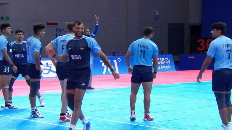 Indian Men’s Kabaddi Team Beats Thailand 63–26 in Group Stage Match at Asian Games 2023