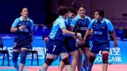 Indian Women&rsquo;s Kabaddi Team Enters Final With Dominating 61&ndash;17 Victory Over Nepal in Asian Games 2023, Assures Silver Medal