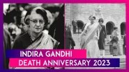 Indira Gandhi Death Anniversary 2023: Sonia Gandhi, Rahul Gandhi, Mallikarjun Kharge Offer Floral Tributes To Former Prime Minister Of India