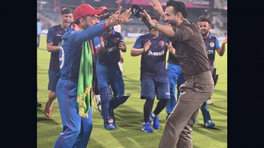 Irfan Pathan Dances With Rashid Khan After Afghanistan’s Win Over Pakistan, Says ‘Promise Fulfilled’ (Watch Video)