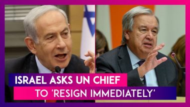 Israel Asks UN Secretary-General Antonio Guterres To 'Resign Immediately' After He Says Hamas Attacks 'Did Not Happen In Vacuum'