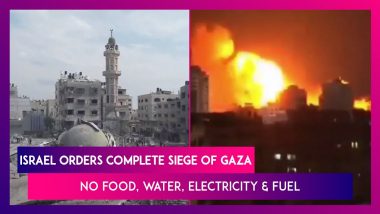 Israel-Palestine War: 'No Food, No Water, No Electricity And Fuel', Israel’s Defence Minister Yoav Gallant Orders 'Complete Siege' Of Gaza; Over 1,600 Killed So Far