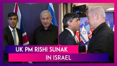UK ‘Absolutely’ Supports Israel’s Right To Defend, Says Rishi Sunak; Thanks Benjamin Netanyahu For Opening Routes Into Gaza For Humanitarian Aid
